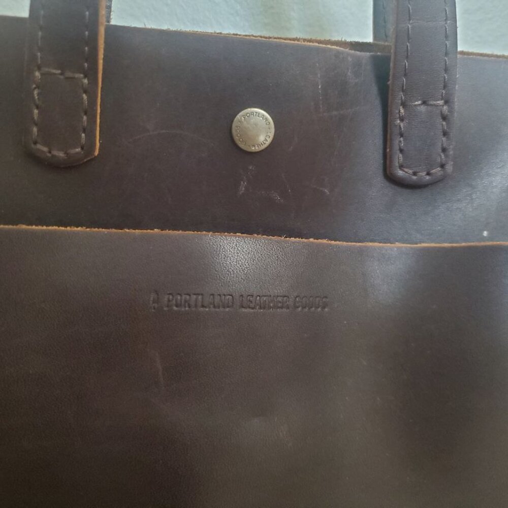 Portland Leather Mini Crossbody Tote - Picture 2 of 9